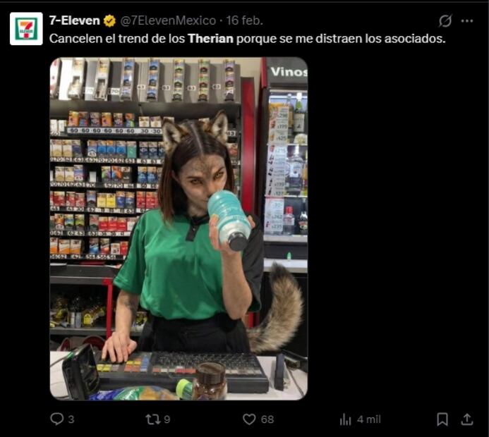 Estas son algunas marcas que se sumaron al trend "Therian". Foto: Captura de pantalla