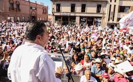 Mejía Berdeja encabeza en marcha para sacar al "moreirato" de Coahuila