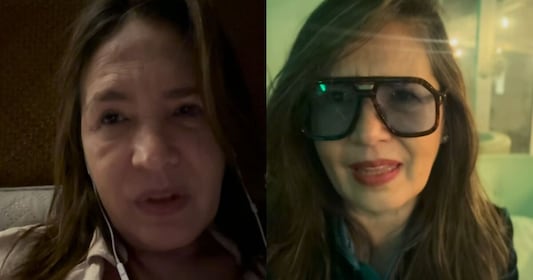 ¿Mensaje forzado? Yolanda Andrade niega secuestro sentada junto al implicado