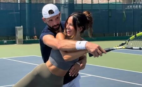 Así apoya Eiza González a su novio Grigor Dimitrov en el Abierto de Los Cabos
