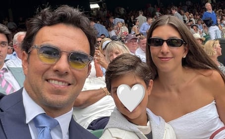 Hijo de ‘Checo’ Pérez y Carola Martínez conoce a Jannik Sinner en Wimbledon 2026