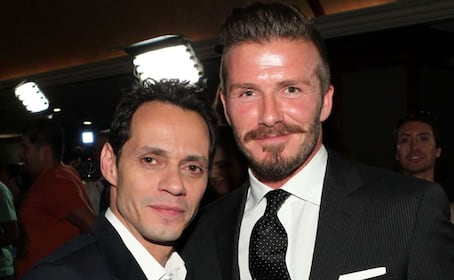 Marc Anthony reacciona a la ruptura familiar de los Beckham