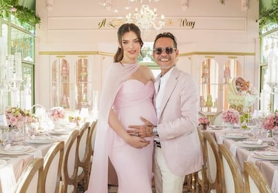 Fotos: Marc Anthony y Nadia Ferreira celebran exclusivo baby shower para su hija