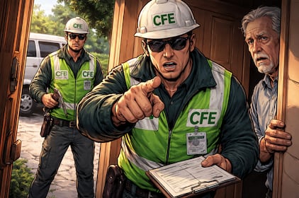 ¡No caigas! Falsos trabajadores de la CFE están extorsionando casa por casa, así operan