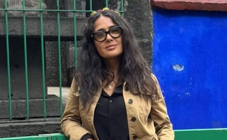 Así fue la visita de Salma Hayek a la Casa Azul de Frida Kahlo en Coyoacán