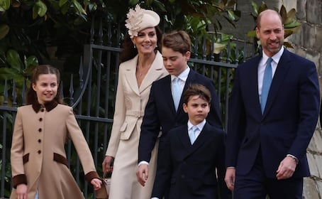 Las mejores fotos de la familia real británica en la misa de Pascua