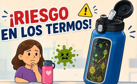 ¡Riesgo en los termos! Así se deben lavar para evitar moho y enfermedades