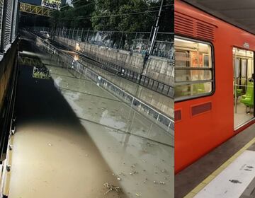 Metro CDMX: Línea A con estaciones cerradas por inundación en zona de vías
