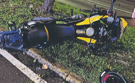 Biker se estrella en el Anillo Periférico y muere a la altura de la colonia Toriello Guerra