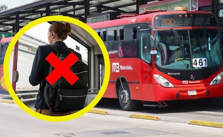¿Ya no se podrá usar mochila en el Metrobús? Esta es la nueva medida en el transporte de la CDMX