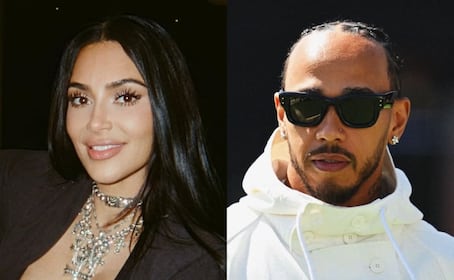 ¡Enamorada! Kim Kardashian comparte su primera foto con Lewis Hamilton en redes sociales