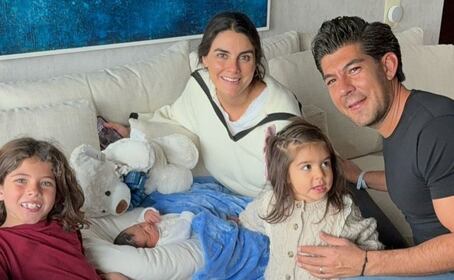 Las primeras fotos de Emiliano, hijo de Manuel López San Martín y Celina Palomera