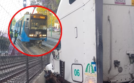 Caos en el Tren Ligero CDMX: Choque de tráiler paraliza tramo clave HOY jueves 19 de marzo