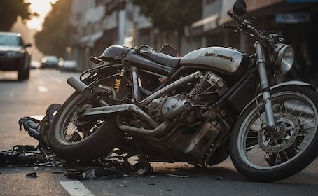 Abuelito muere al impactar su motocicleta con un coche, no portaba equipo de seguridad