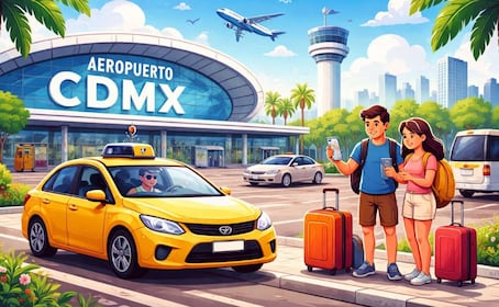 ¿Se puede tomar taxi por aplicación afuera del Aeropuerto Internacional de la CDMX?