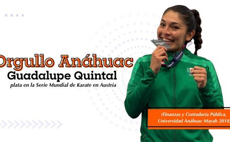 Egresada de la Anáhuac conquista la plata en la Serie Mundial de Karate en Austria