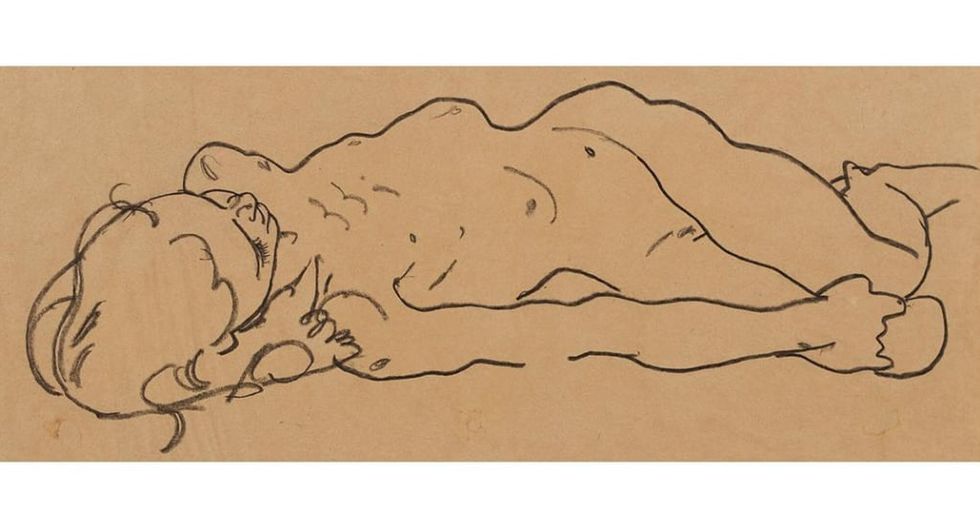 Descubren dibujo perdido de Schiele en tienda de segunda mano en NY