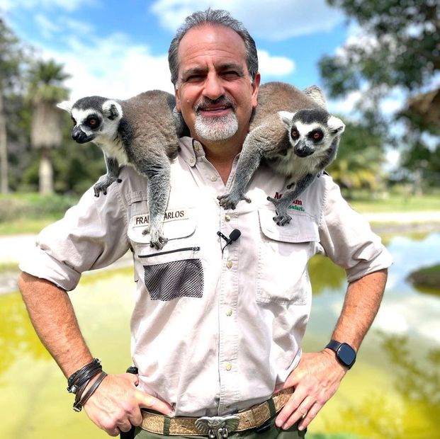 Frank Carlos Camacho en Africam Safari. Foto: Instagram
