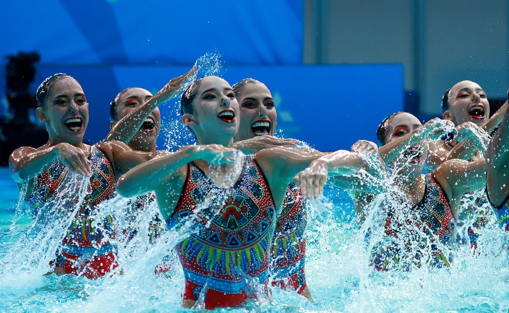 Equipo de natación artística en los Juegos Panamericanos - Foto: @juegosolimpicos en X, antes Twitter