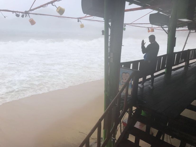 Autoridades de Protección Civil activaron la alerta roja para Los Cabos ante el acercamiento de la tormenta tropical Lidia (Foto: Cortesía Tribuna de Los Cabos)