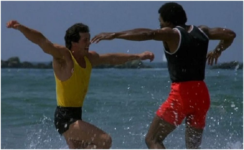 Rocky Balboa y Apollo Creed en la saga / FOTO: Captura