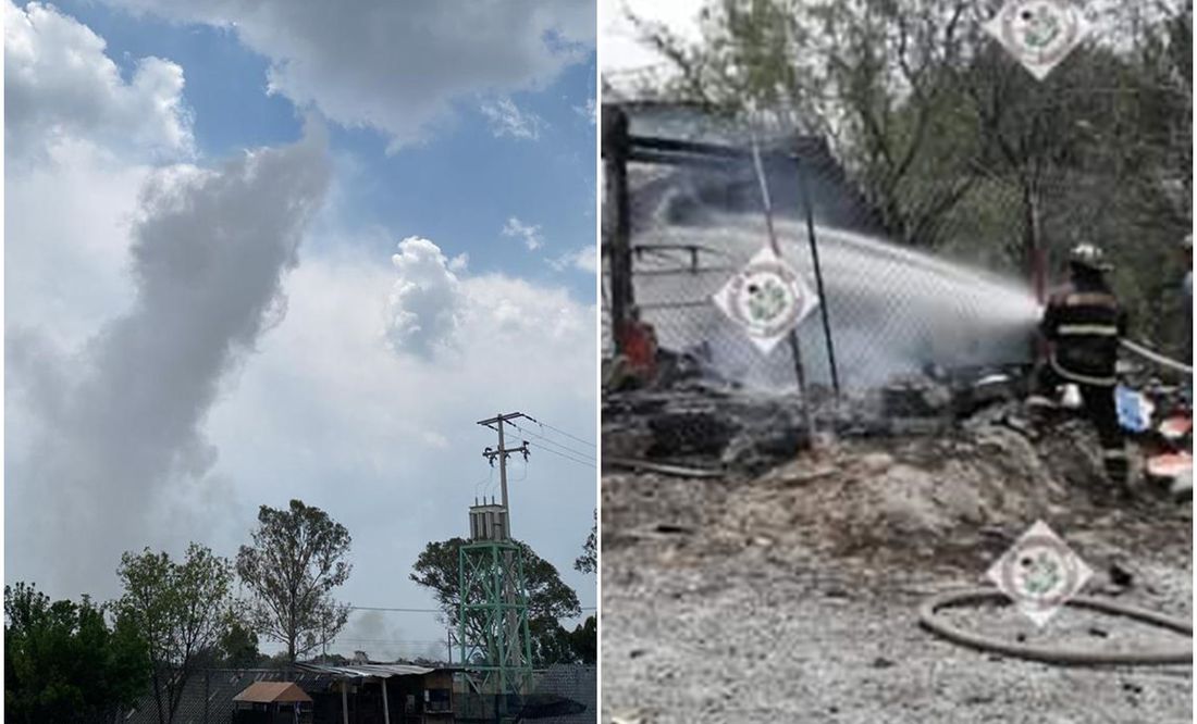Reportan explosión de dos polvorines en talleres de pirotecnia en Zumpango; no registran víctimas