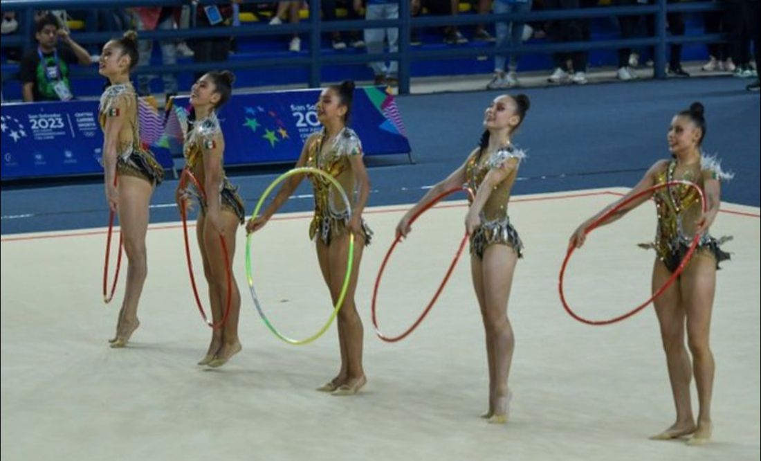¡Un oro más! El equipo mexicano de gimnasia rítmica obtiene primer lugar en la prueba All-Around