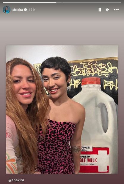 Shakira asistió a la exposición de su sobrina Isabella en Miami.