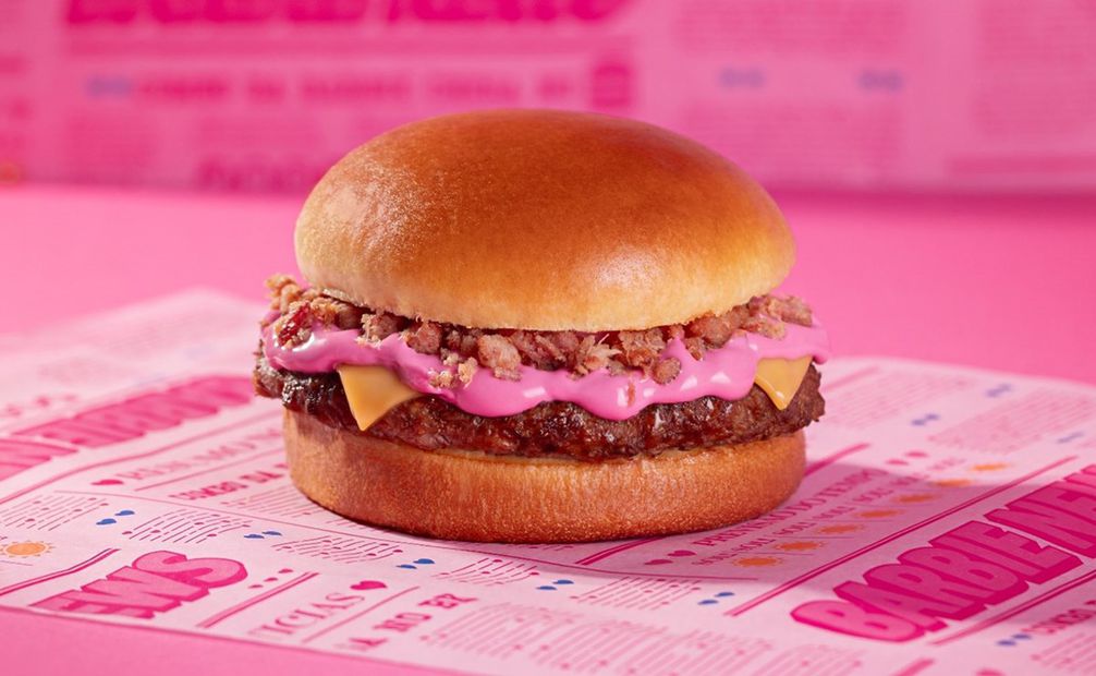La hamburguesa de Barbie contiene una salsa secreta. Foto: Burger King Brasil