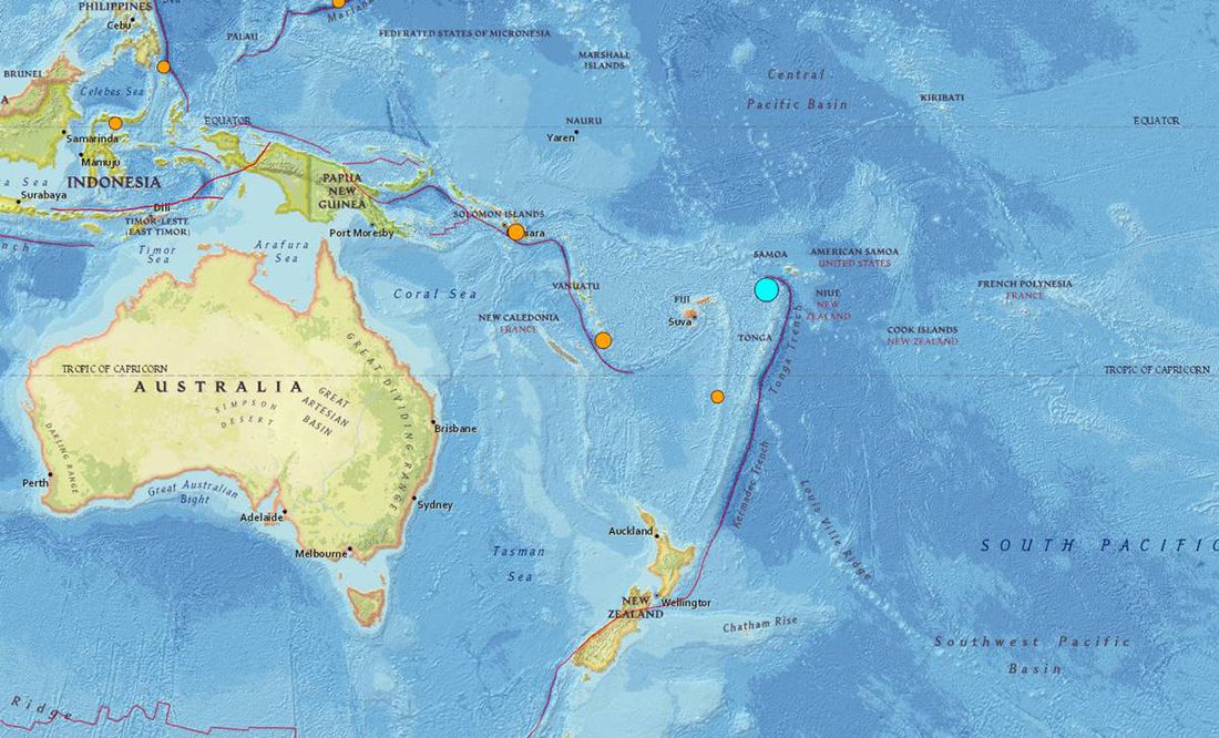 Terremoto de magnitud 7.6 sacude Tonga; descartan riesgo de tsunami