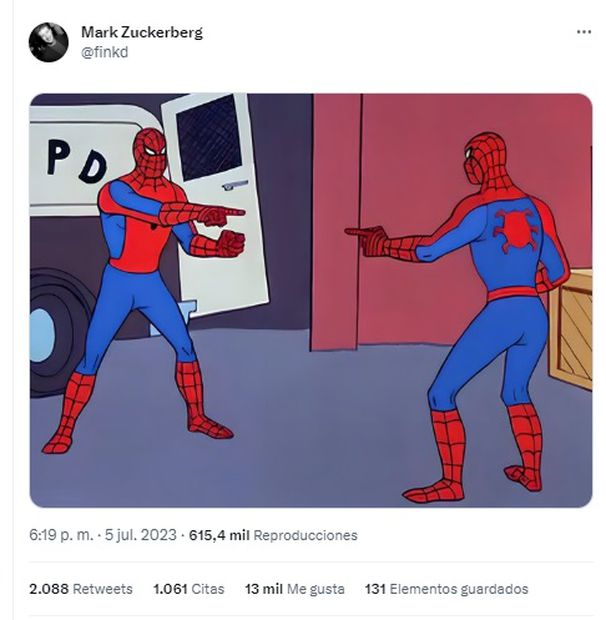 Mark Zuckernerg meme sobre Threads