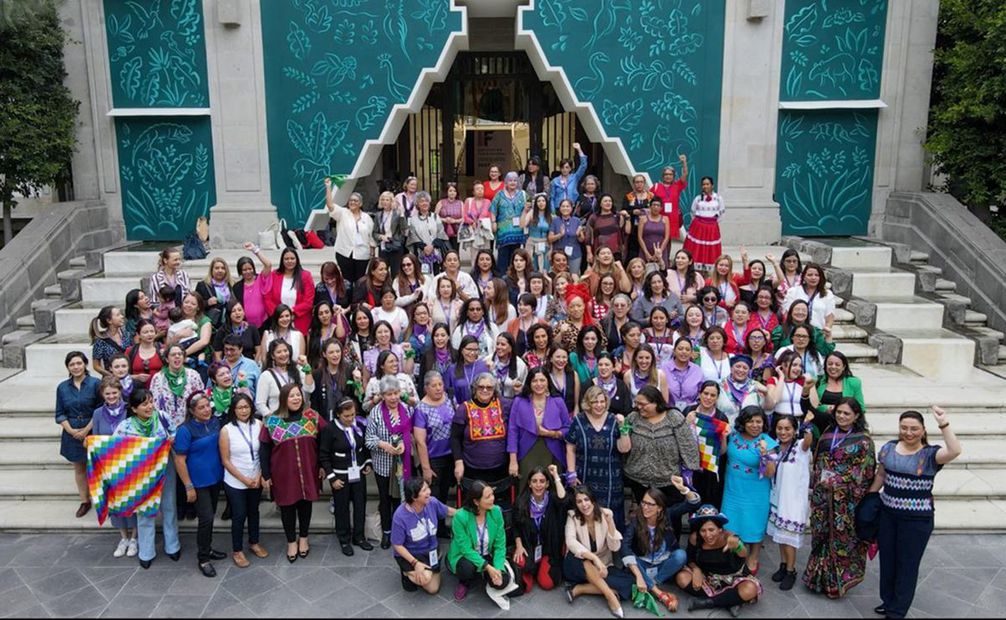 Mujeres feministas del mundo crean la Internacional Feminista en México / Foto: Twitter @IntFeministaIF