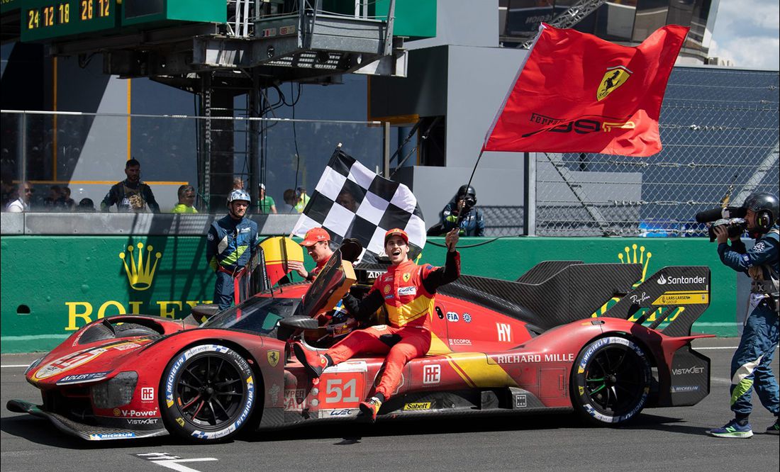 Ferrari vuelve a lo más alto; gana la edición centenario de las 24 Horas Le Mans luego de 57 años