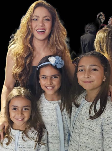 Shakira y las hijas de Jacqueline Bracamontes. Foto: Vía Instagram oficial