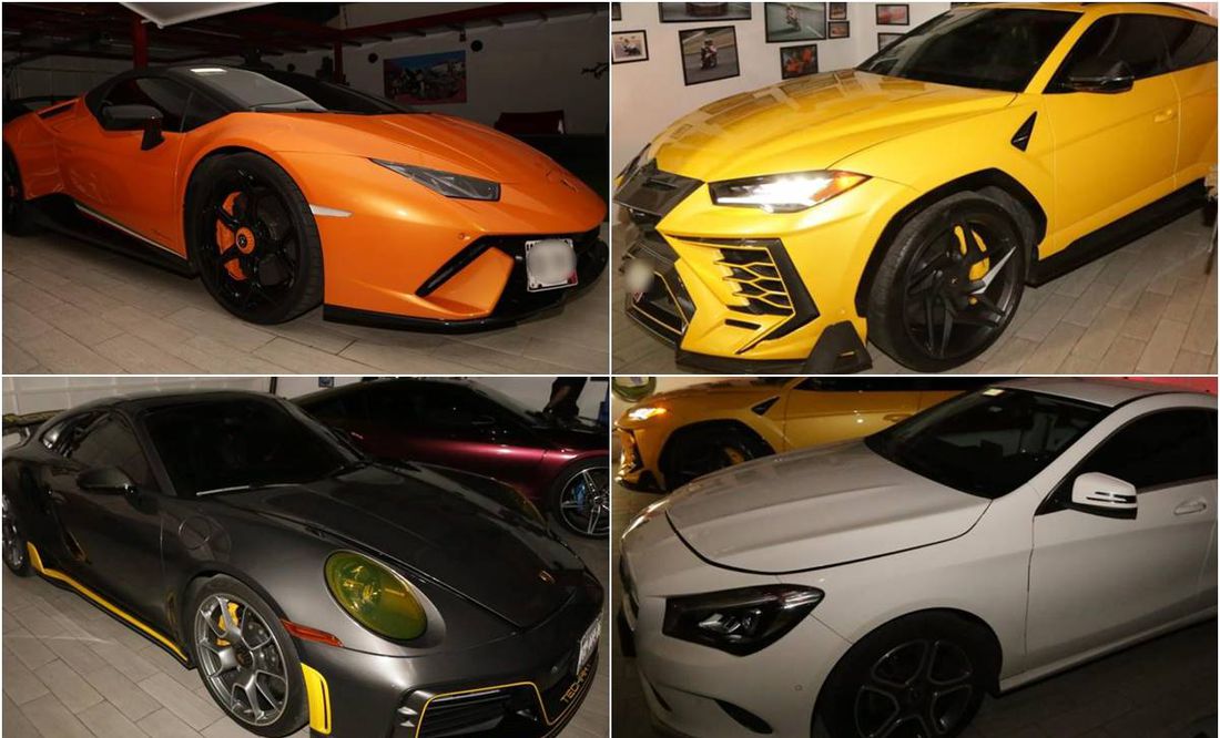 Con Lamborghinis, Porshe, BMW y otros autos de lujo fueron detenidos 2 sujetos acusados de robo en la CDMX