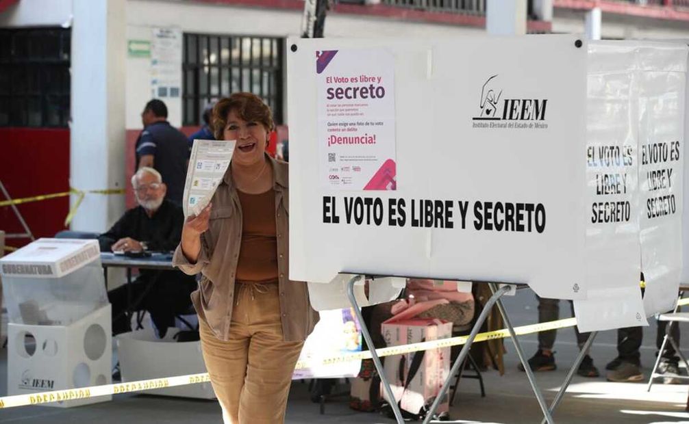 Delfina Gómez, candidata por la gubernatura del Estado de México. Foto: Valente Rosas / EL UNIVERSAL