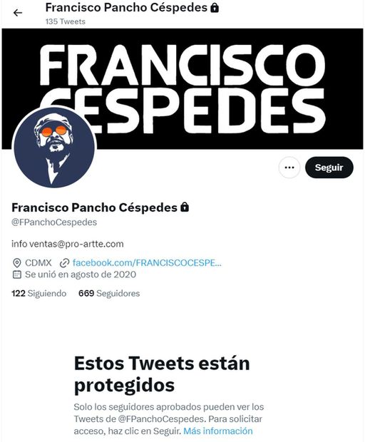 El perfil del cantante cubano-mexicano apareció "privado" luego de que éste expresara sus deseos para López Obrador. Foto: captura de pantalla
