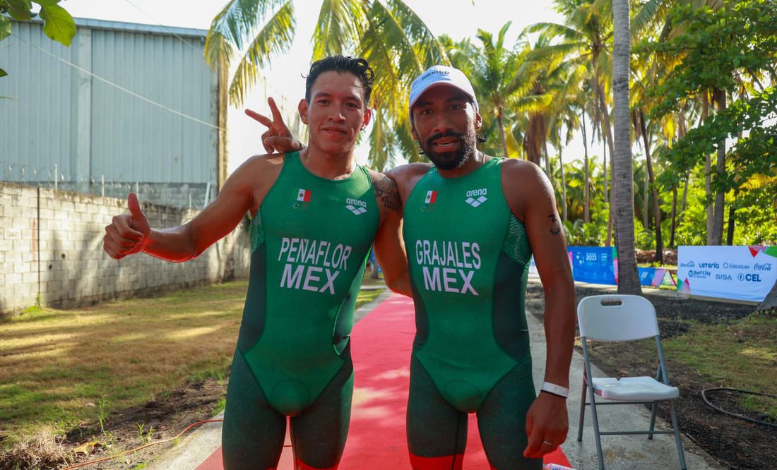 México hace el 1-2 en Triatlón; la delegación mexicana ya suma 250 medallas
