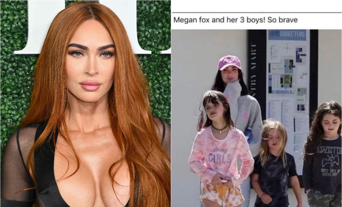 Acusan a Megan Fox por supuesto abuso infantil por vestir a sus hijos con ropa de niña