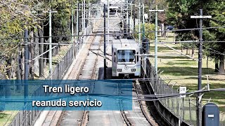 Reanudan servicio en Tren Ligero tras falla en riel
