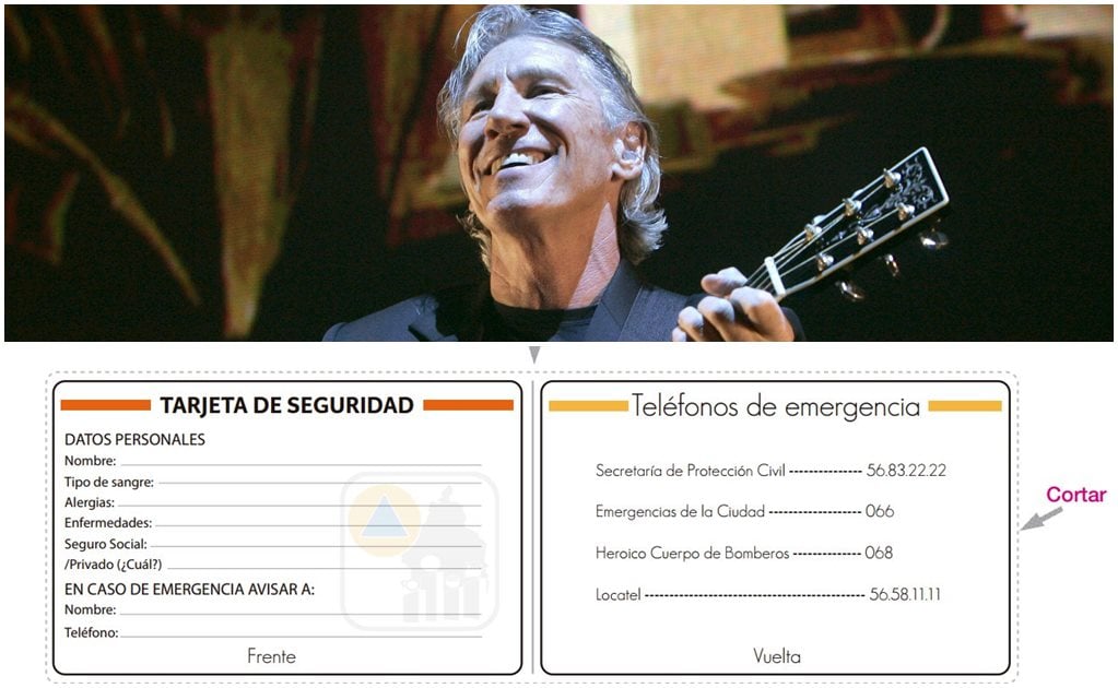 Piden usar tarjeta de seguridad para concierto de Roger Waters