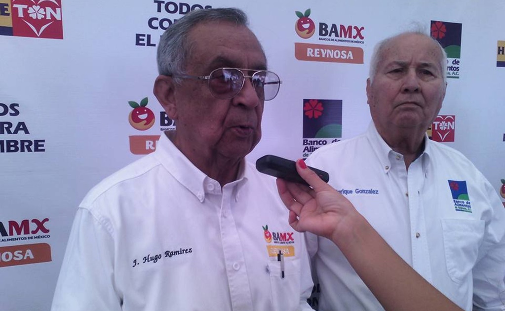 Hugo Ramírez, presidente del Banco de Alimentos de Reynosa