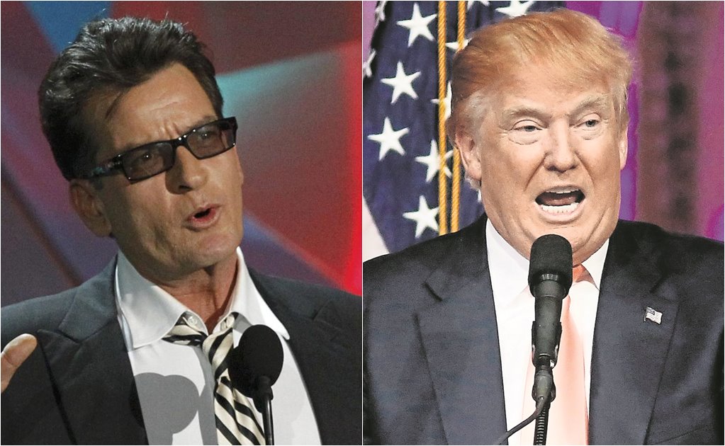 Charlie Sheen pide a Dios llevarse a Donald Trump