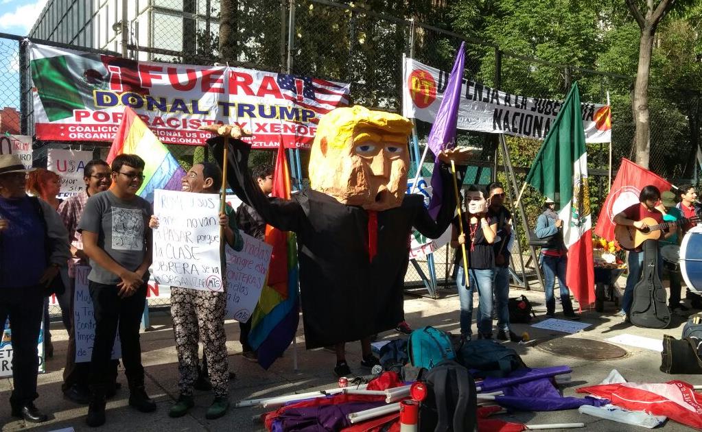 Protestas contra Donald Trump llegan a CDMX