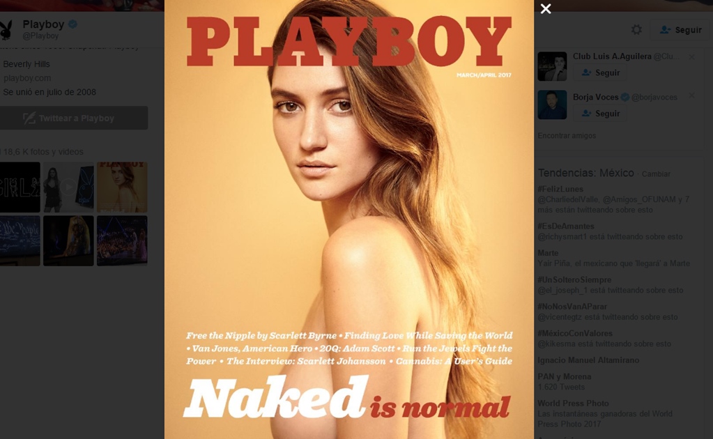 "Playboy" regresa a los desnudos. 