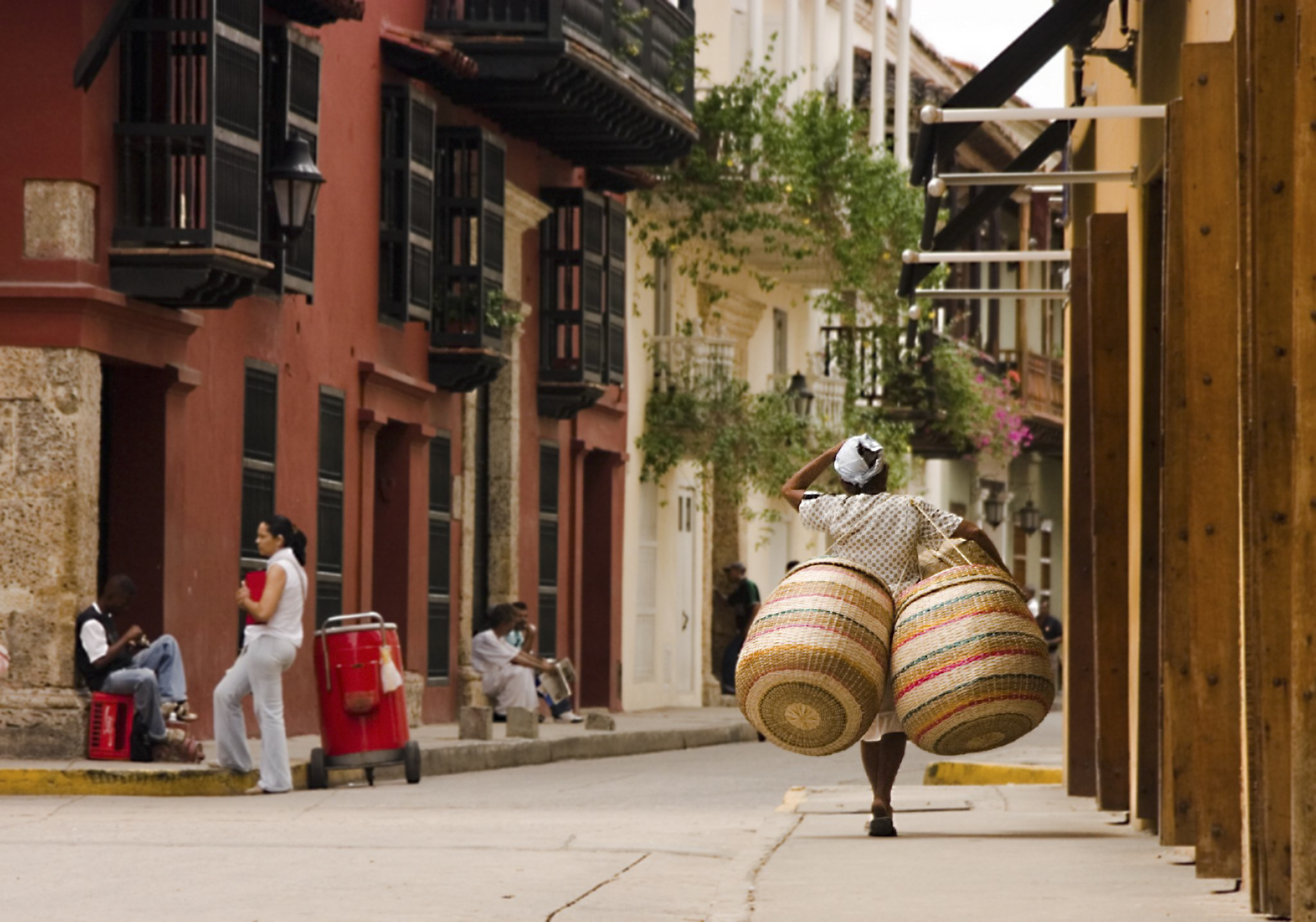 Calles típicas  del casco histórico en esta ciudad del Caribe colombiano.