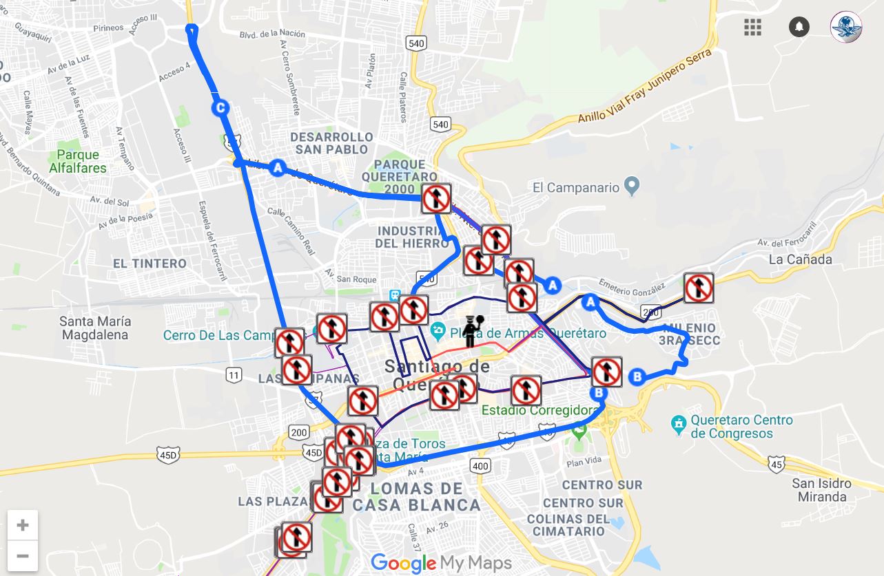 Reportan cortes viales en avenida Juárez por manifestantes