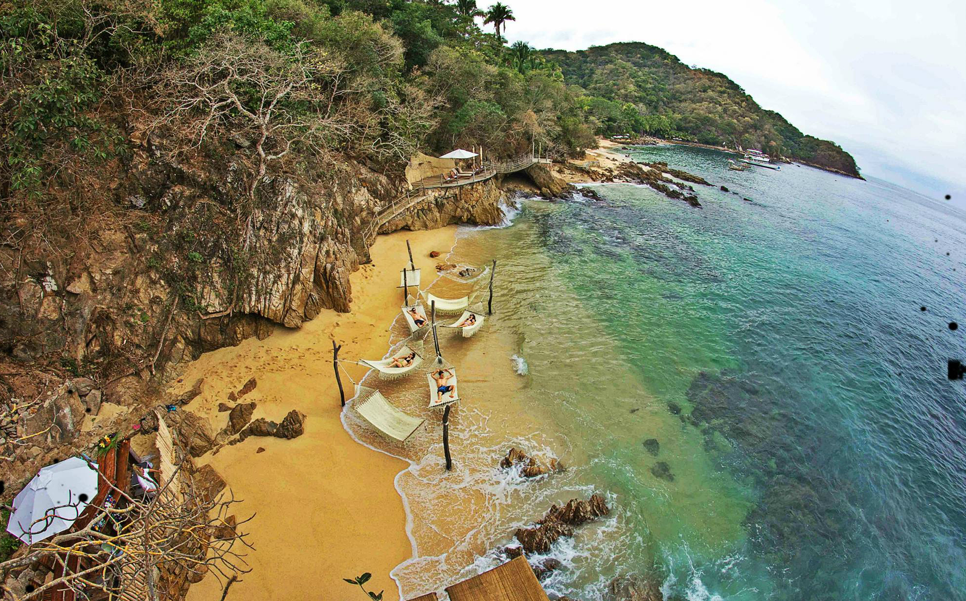 En Puerto Vallarta, Las Caletas es una playa semivirgen y su acceso es únicamente por barco. (Foto: OCV Puerto Vallarta)