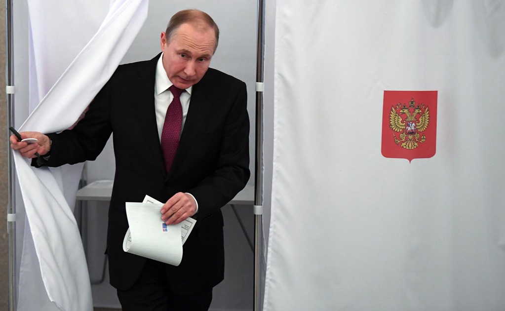 ​Putin aventaja elección con 73.9 % de los votos, según sondeos