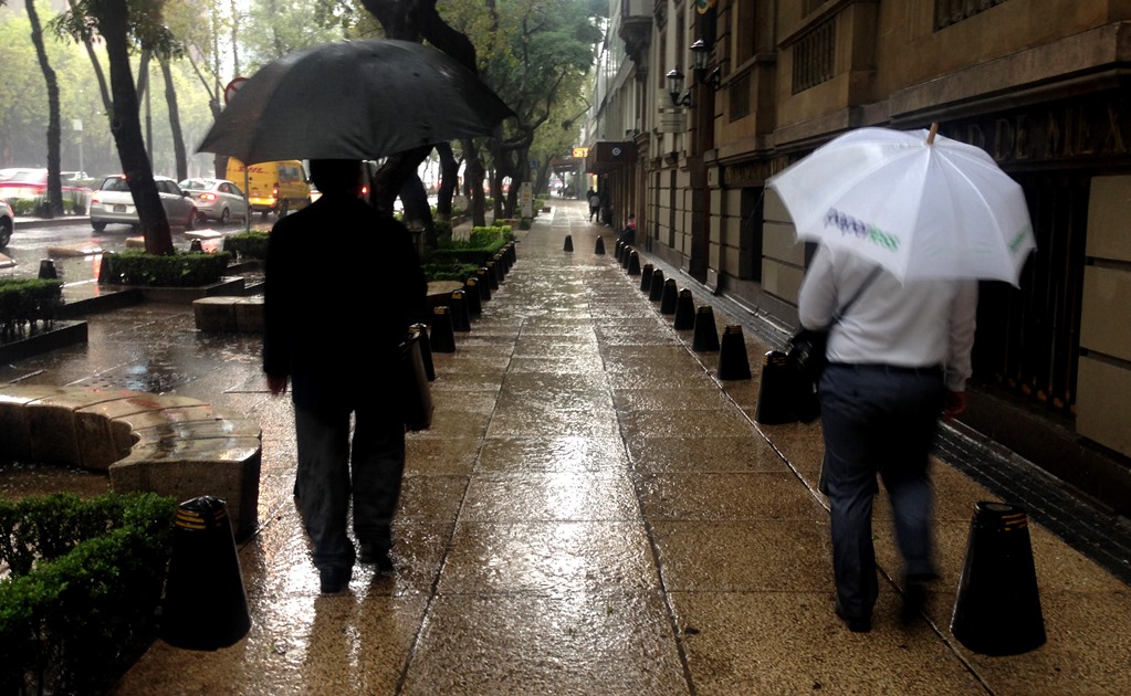 ​Registran lluvia en cinco delegaciones de la CDMX